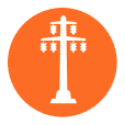 Icon of electrical tower