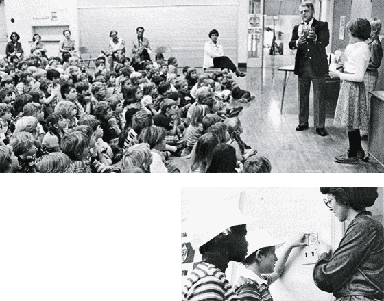 A man teaching students about electricity