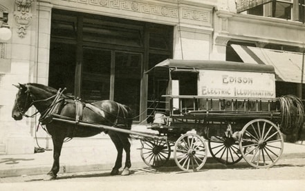 A horse drawn carriage