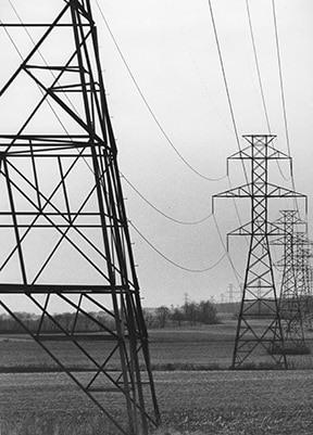 PPL transmission towers are pictured in a field