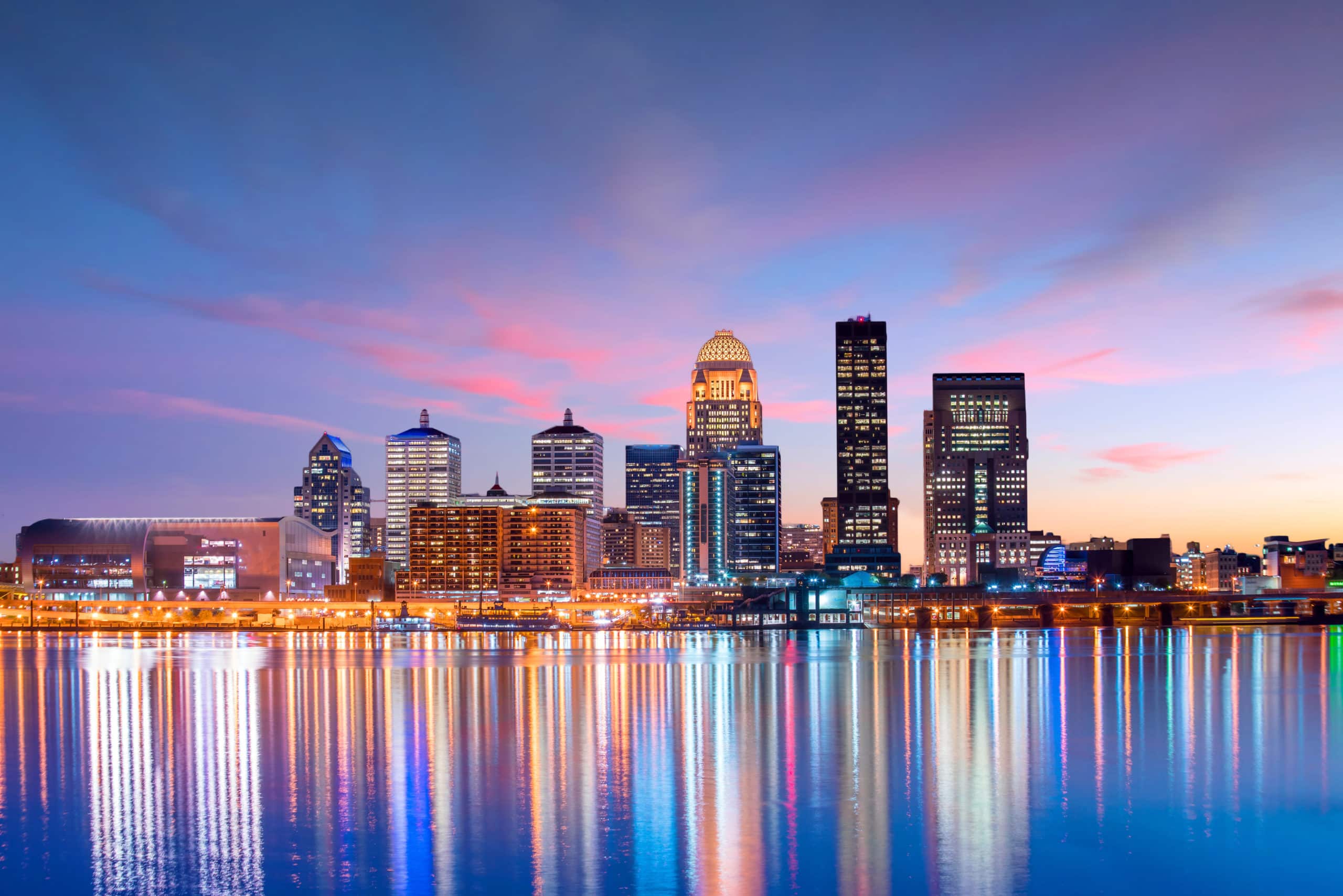 Louisville, Kentucky View of Skyline